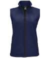 02888 Race BW Lds SOL'S Ladies Race Soft Shell Bodywarmer French Navy colour image